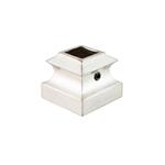 Aluminum Base Collars - 1/2 in. Square - Brushed Stainless Effect