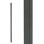 Steel Tube Spindles - 1 1/2 in. x 1/2 in. Rectangular Series - Plain