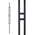 Steel Tube Spindles - 1/2 in. Square Series With Dowel Top - Single Feature 