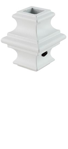 Baluster Collar - 1/2" Square - Designer White